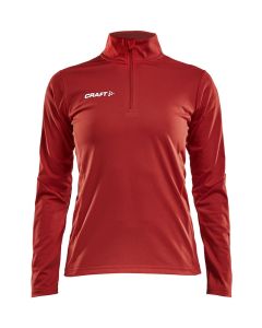 Progress Halfzip LS Tee Dame-Rød-XS
