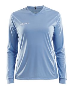  Squad Jersey Solid LS Dame-Lys Blå-XS