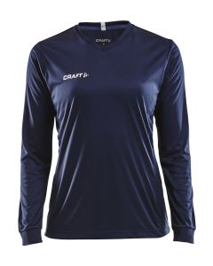  Squad Jersey Solid LS Dame-Navy-XS