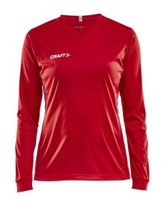  Squad Jersey Solid LS Dame-Rød-XS