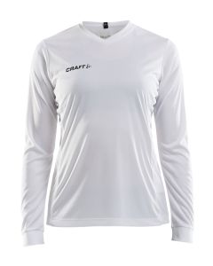 Squad Jersey Solid LS Dame-Hvid-XS