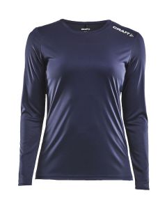 Rush LS Tee Dame-Navy-XS