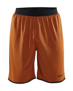Progress Reversible Basket Shorts-Orange-XS