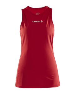 Rush Slim Singlet Dame-Rød-XS